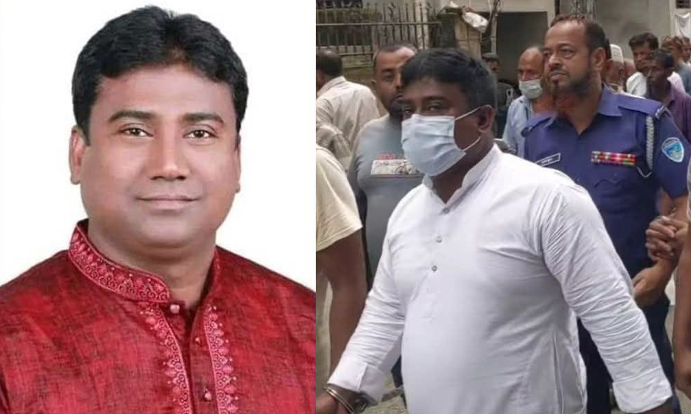 দেবীদ্বারে সাবেক পৌর মেয়র সাইফুল ইসলাম শামীম আদালতে হাজিরা দিতে গিয়ে আটক