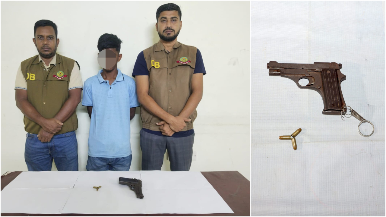 চট্টগ্রামে হত্যা মামলায় এক যুবক গ্রেপ্তার, পিস্তল ও গুলি উদ্ধার