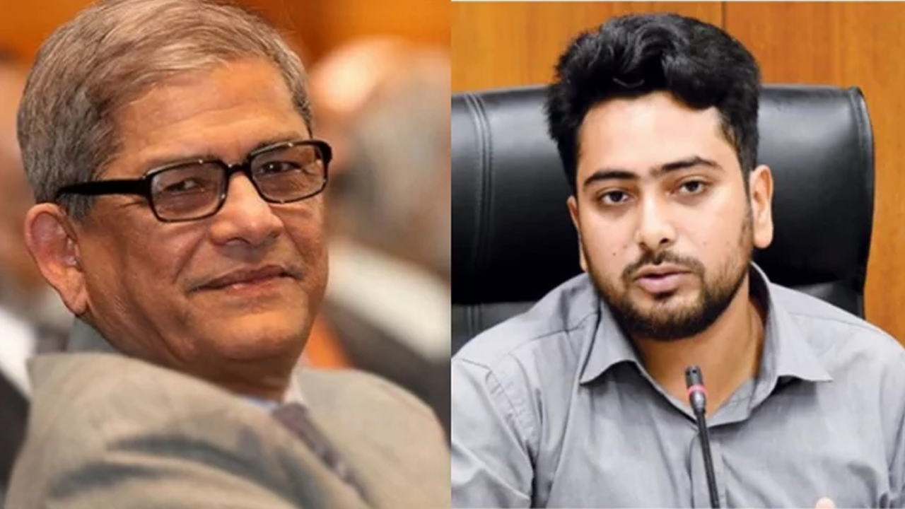 জাতীয় সরকারের প্রস্তাব নিয়ে বিতর্কে নতুন মাত্রা, মুখোমুখি নাহিদ ইসলাম ও মির্জা ফখরুল
