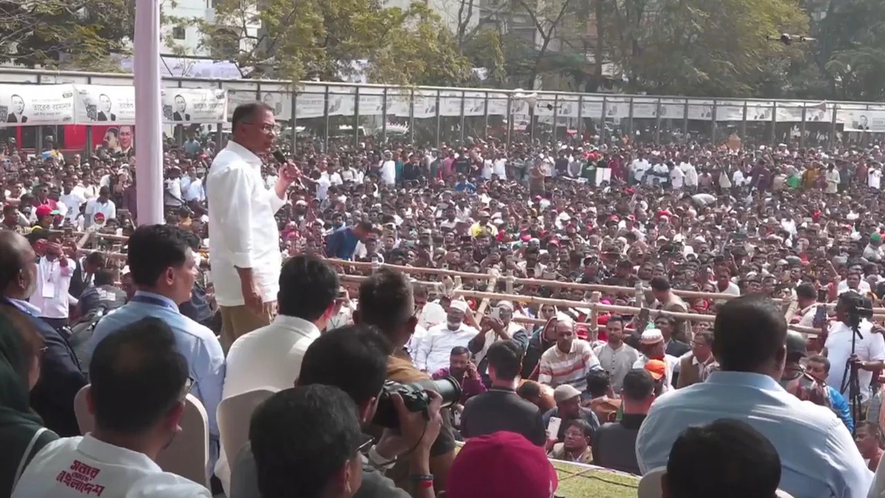 দেশ পুনর্গঠনের রূপরেখা তুলে ধরে ধানের শীষে ভোটের আহ্বান তারেক রহমানের