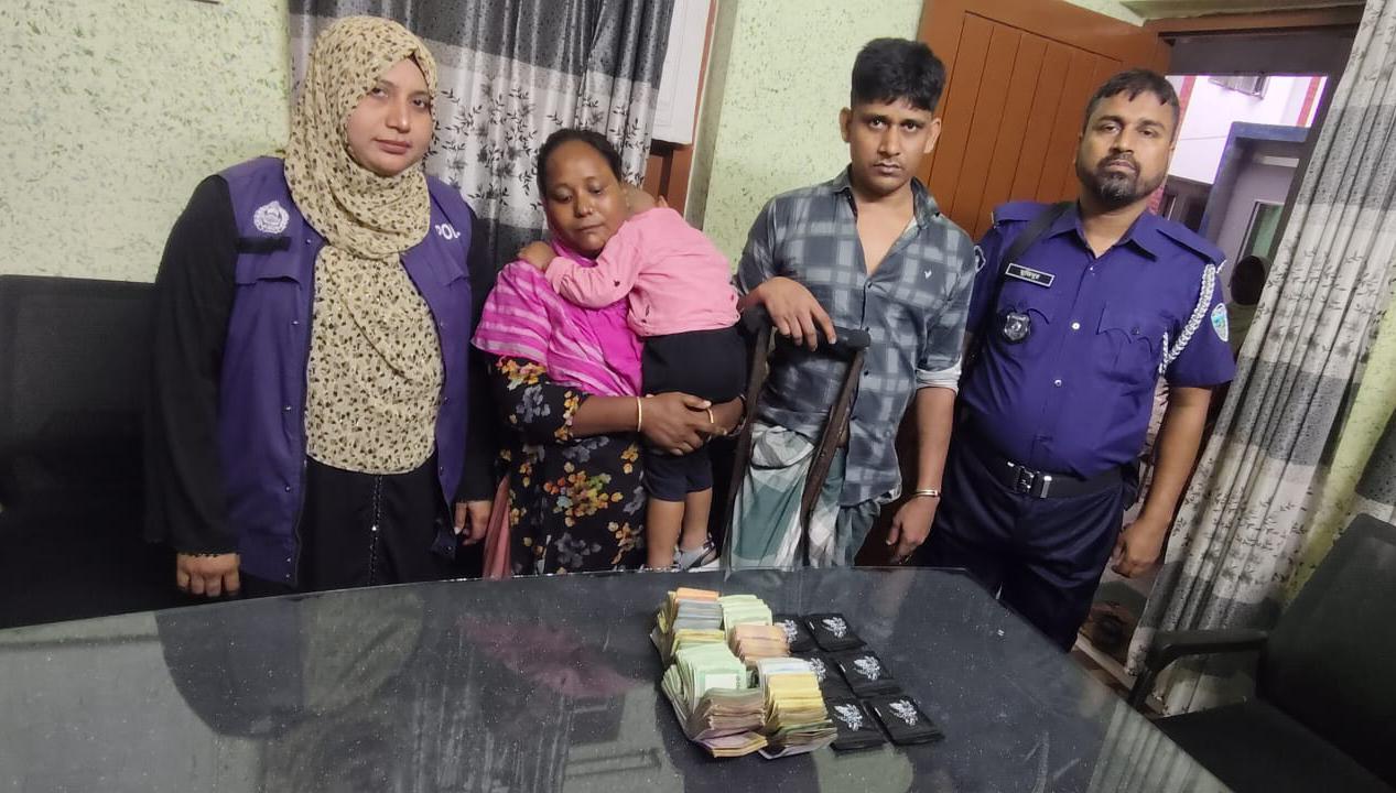 কুমিল্লায় ১১৯০ পিস ইয়াবা ও নগদ টাকাসহ দম্পতি গ্রেপ্তার