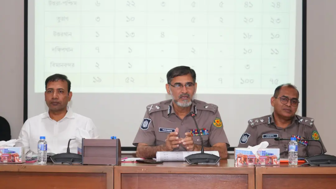 আইনশৃঙ্খলা স্থিতিশীল রাখতে কঠোর নির্দেশ ডিএমপি কমিশনারের