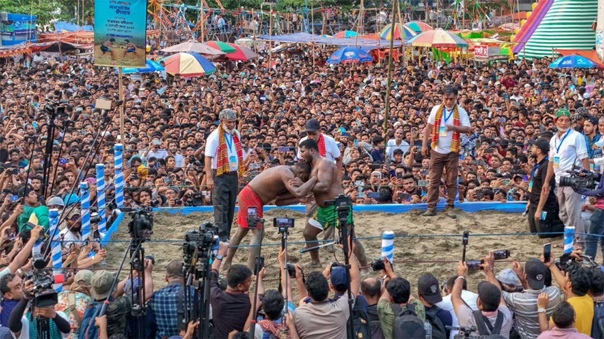 জব্বারের বলীখেলায় টানা আধিপত্য, আবারও চ্যাম্পিয়ন বাঘা শরীফ
